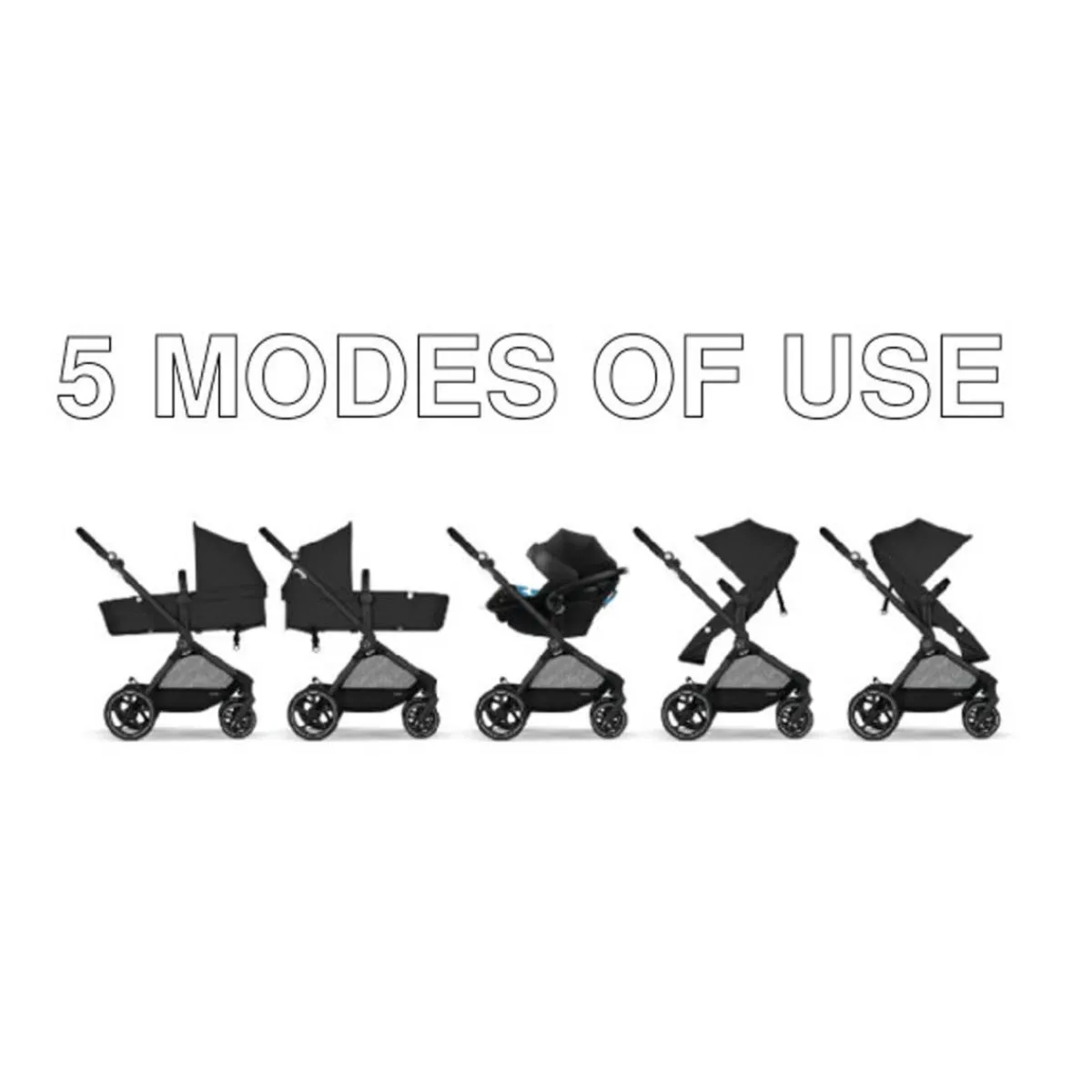 Travel Systems|Full-Sized Strollers-Cybex EOS 5-in-1 Travel System