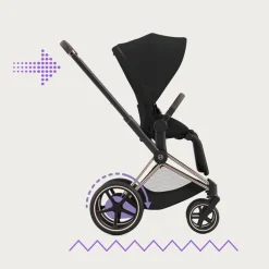 Soft Soles|Perforated Sneakers-Cybex ePriam 4 Stroller (Jeremy Scott Wings)