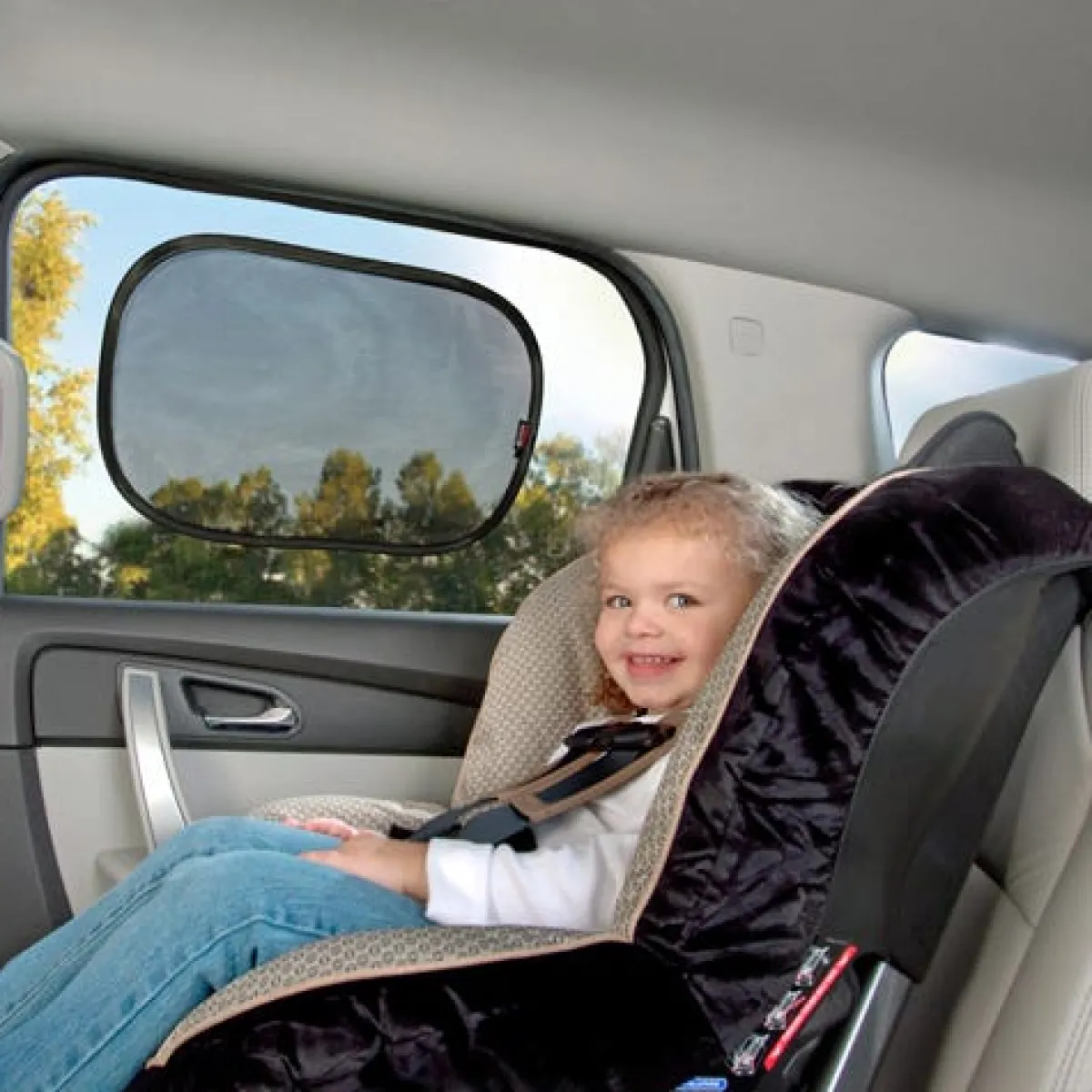 Car Seat Accessories-Britax EZ-Cling Window Shade (2 Pack)