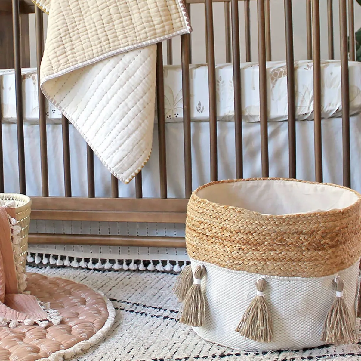 Storage-Crane Baby Ezra Cotton + Jute Storage Bin