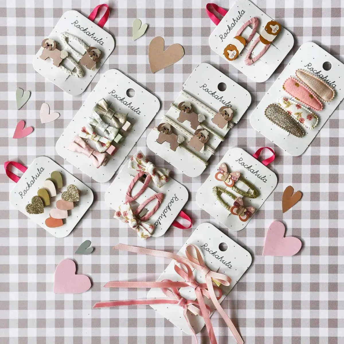 Hair Accessories-Rockahula Kids Fabric Clip Set
