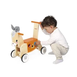 Wooden Toys|Ride-On Toys-Janod Farm Donkey Ride-On