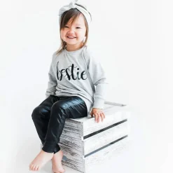 Pants|Baby Leggings-Posh & Cozy Faux Leather Harem (Infant) Black