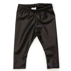 Pants|Baby Leggings-Posh & Cozy Faux Leather Legging (Infant) Black