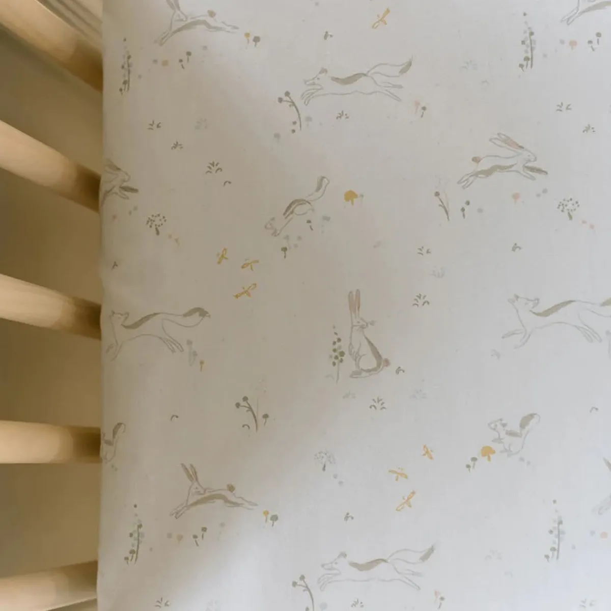 Crib Fitted Sheets-Pehr Field of Dreams Crib Sheet