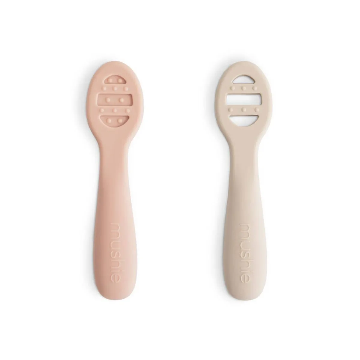 Kids Utensils|Toddler Training Utensils-Mushie First Feeding Baby Spoons (2 Pack)
