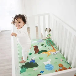 Crib Fitted Sheets-Rookie Humans Fitted Crib Sheet