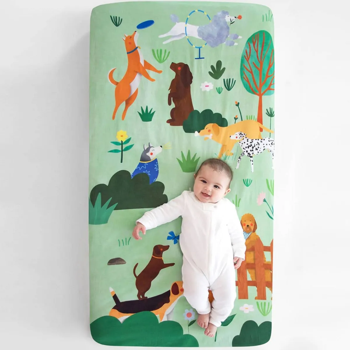 Crib Fitted Sheets-Rookie Humans Fitted Crib Sheet