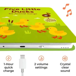 Board Books-Cali's Books Five Little Ducks Nursery Rhymes V2