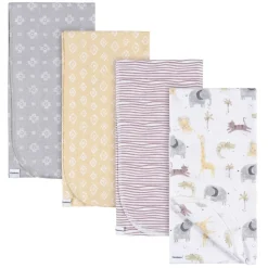 Blankets-Gerber Flannel Receiving Blanket (4 Pack)