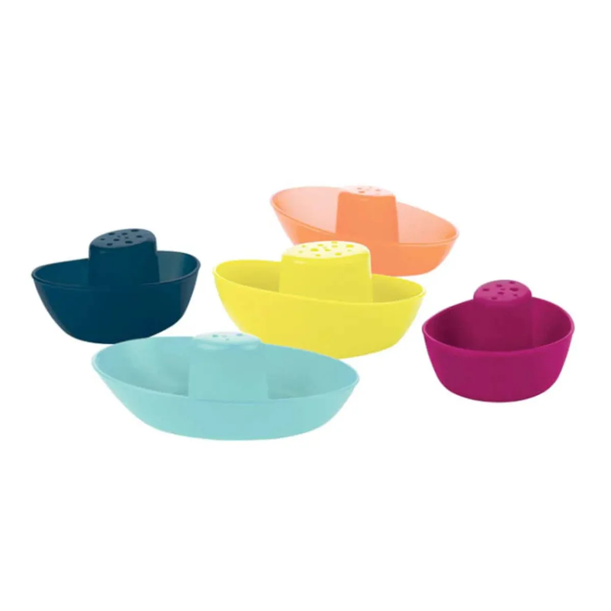 Stack + Nest Toys|Bath Toys-Boon Inc. Fleet Stacking Boat Cups