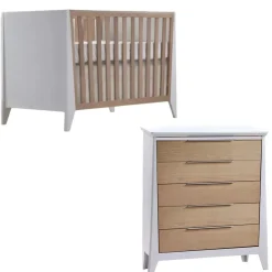 Dressers|Nursery Collections-Nest Flexx Classic Crib + Flexx 5 Drawer Dresser