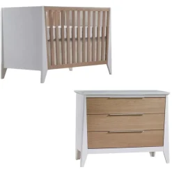 Dressers|Nursery Collections-Nest Flexx Classic Crib + Flexx 3 Drawer Dresser XL