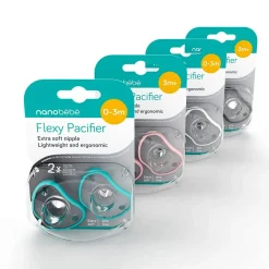 Pacifiers + Clips-Nanobebe Flexy Pacifier (2 Pack)