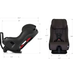 Car Seat Bases|Convertible Car Seats-Clek Fllo Convertible Car Seat - Slate
