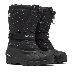 Winter Boots-Sorel Flurry Boots Print (Child) Black