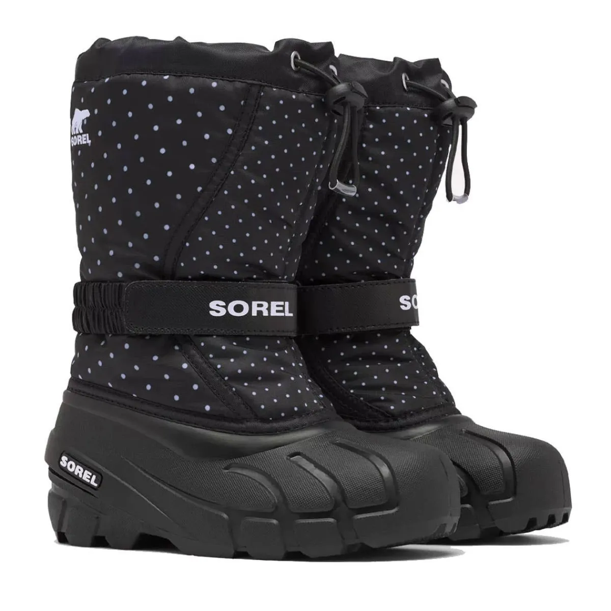 Winter Boots-Sorel Flurry Boots Print (Child) Black