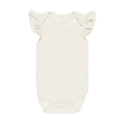 Onesies|Sleepers-Quincy Mae Flutter Sleeve Bodysuit