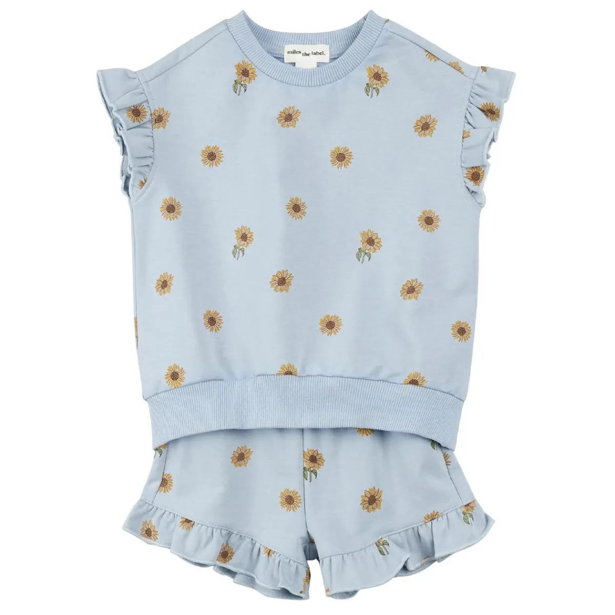 Tops + Tees-miles the label. Flutter Sleeve Top + Short Set