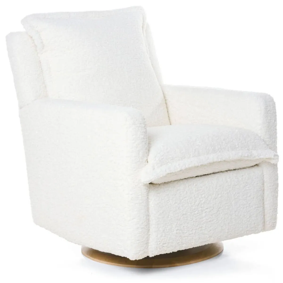 Gliders-Oilo Flynn Recliner Swivel Glider with Wood Base