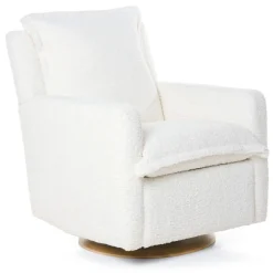 Gliders-Oilo Flynn Recliner Swivel Glider with Wood Base (Grade D)