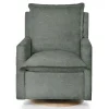 Gliders-Oilo Flynn Recliner Swivel Glider with Wood Base (Grade B)