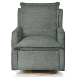 Gliders-Oilo Flynn Recliner Swivel Glider with Wood Base (Grade B)