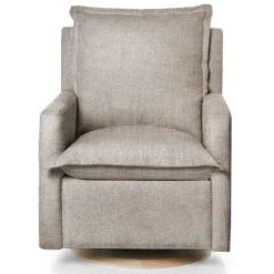 Gliders-Oilo Flynn Recliner Swivel Glider with Wood Base (Grade B)