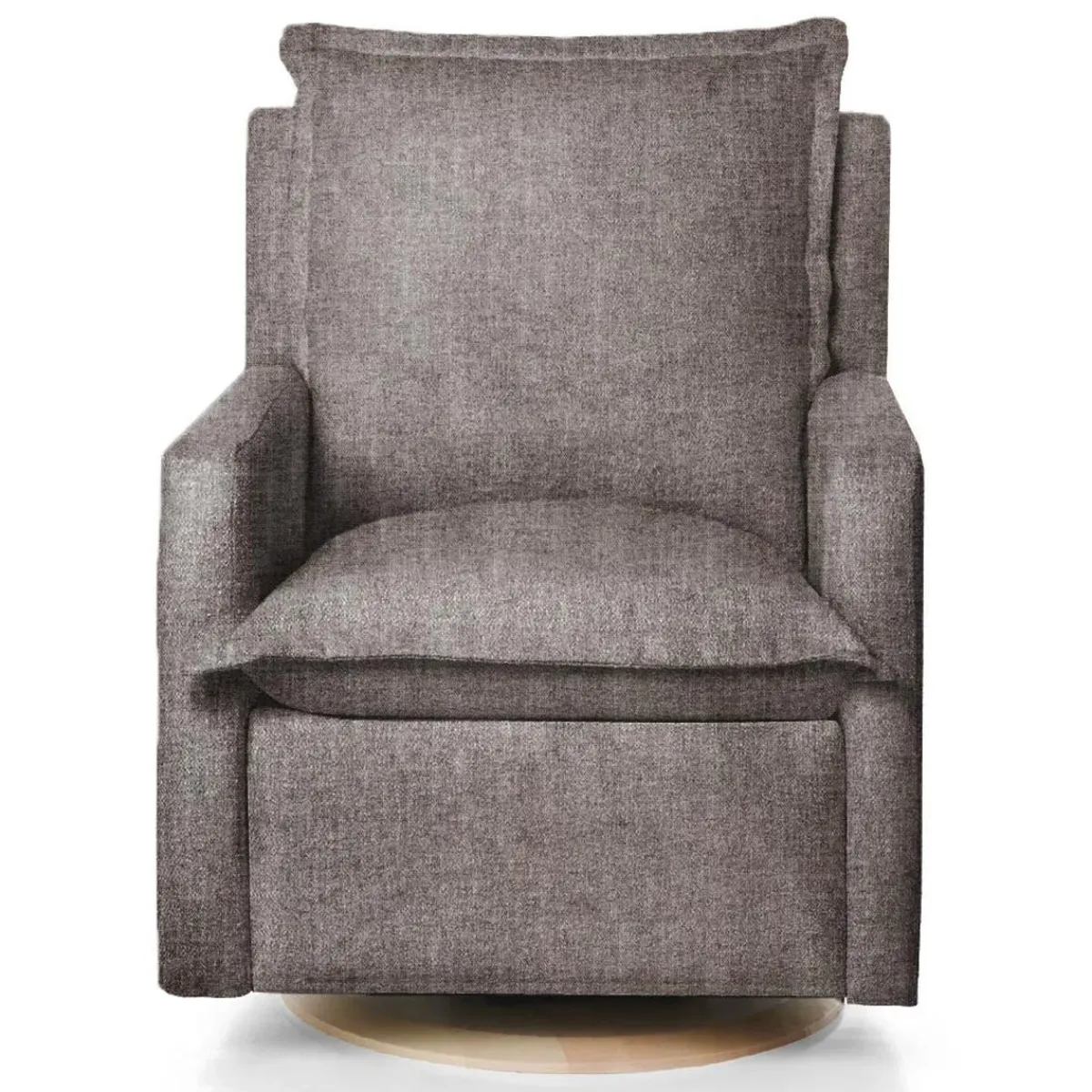 Gliders-Oilo Flynn Recliner Swivel Glider with Wood Base (Grade B)