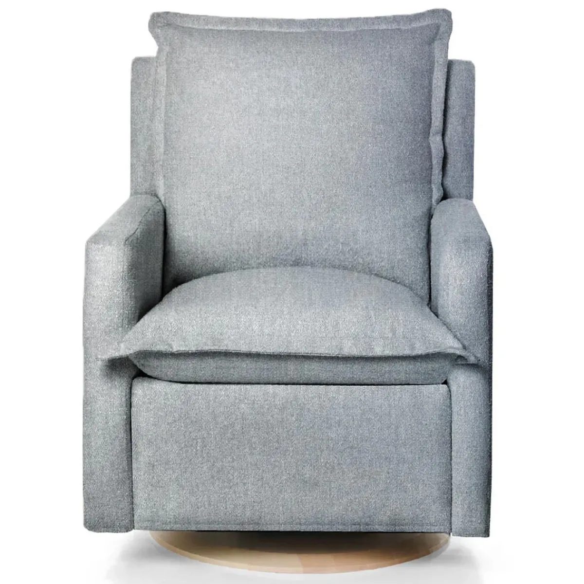 Gliders-Oilo Flynn Recliner Swivel Glider with Wood Base (Grade B)