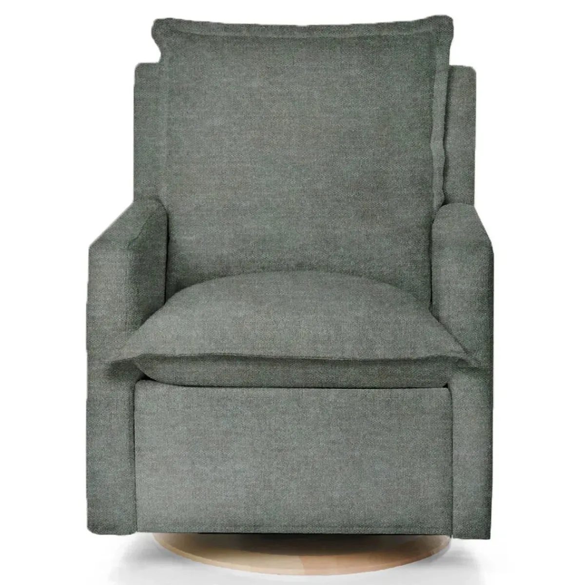 Gliders-Oilo Flynn Recliner Swivel Glider with Wood Base (Grade B)