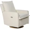 Motorized Gliders|Gliders-Oilo Flynn Swivel Glider Power Recline with Wood Base
