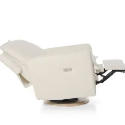 Motorized Gliders|Gliders-Oilo Flynn Swivel Glider Power Recline with Wood Base