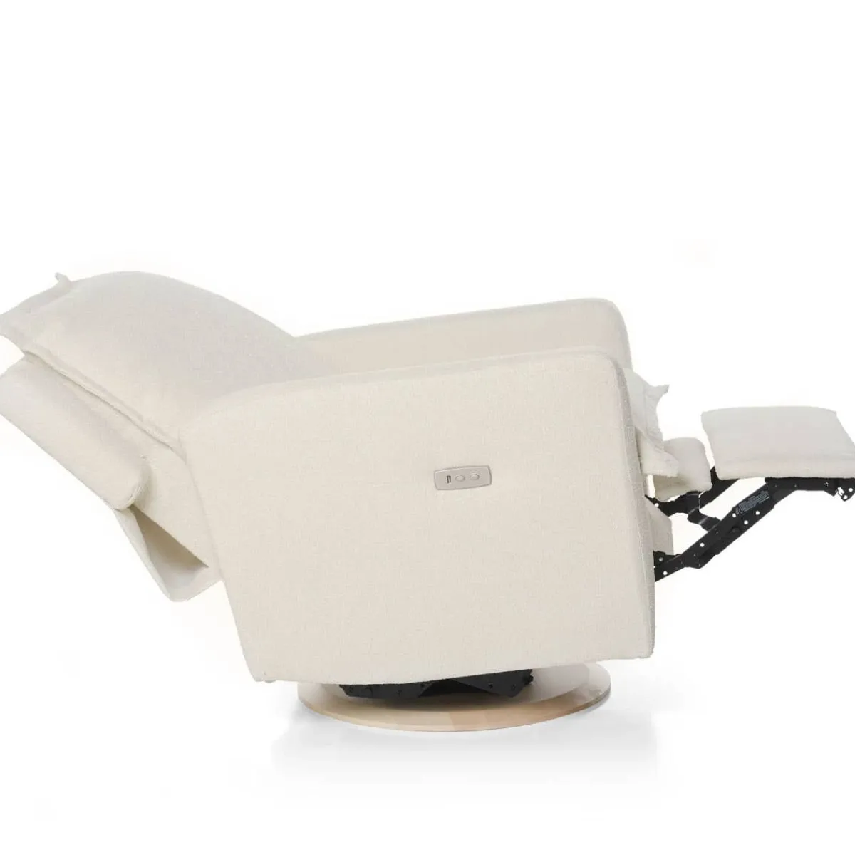 Motorized Gliders|Gliders-Oilo Flynn Swivel Glider Power Recline with Wood Base