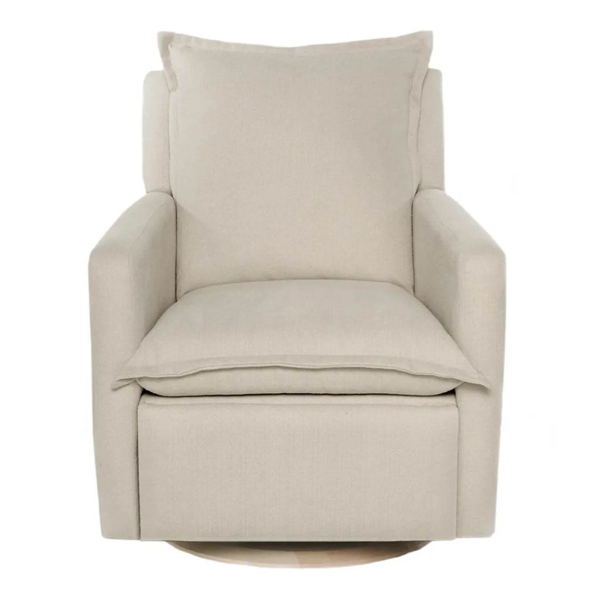 Motorized Gliders|Gliders-Oilo Flynn Swivel Glider with Power Recline Wood Base (Grade C)