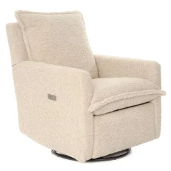 Motorized Gliders|Gliders-Oilo Flynn Swivel Glider with Power Recline (Grade D)