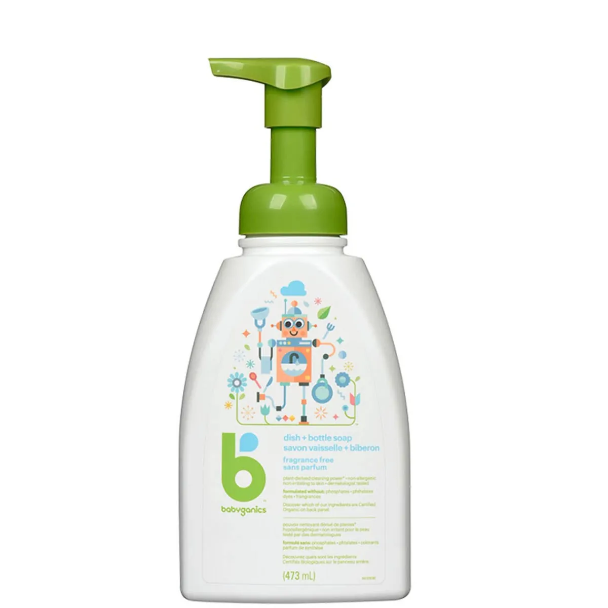 Cleaning Products-Babyganics Foam Dish & Bottle Soap (16 oz)