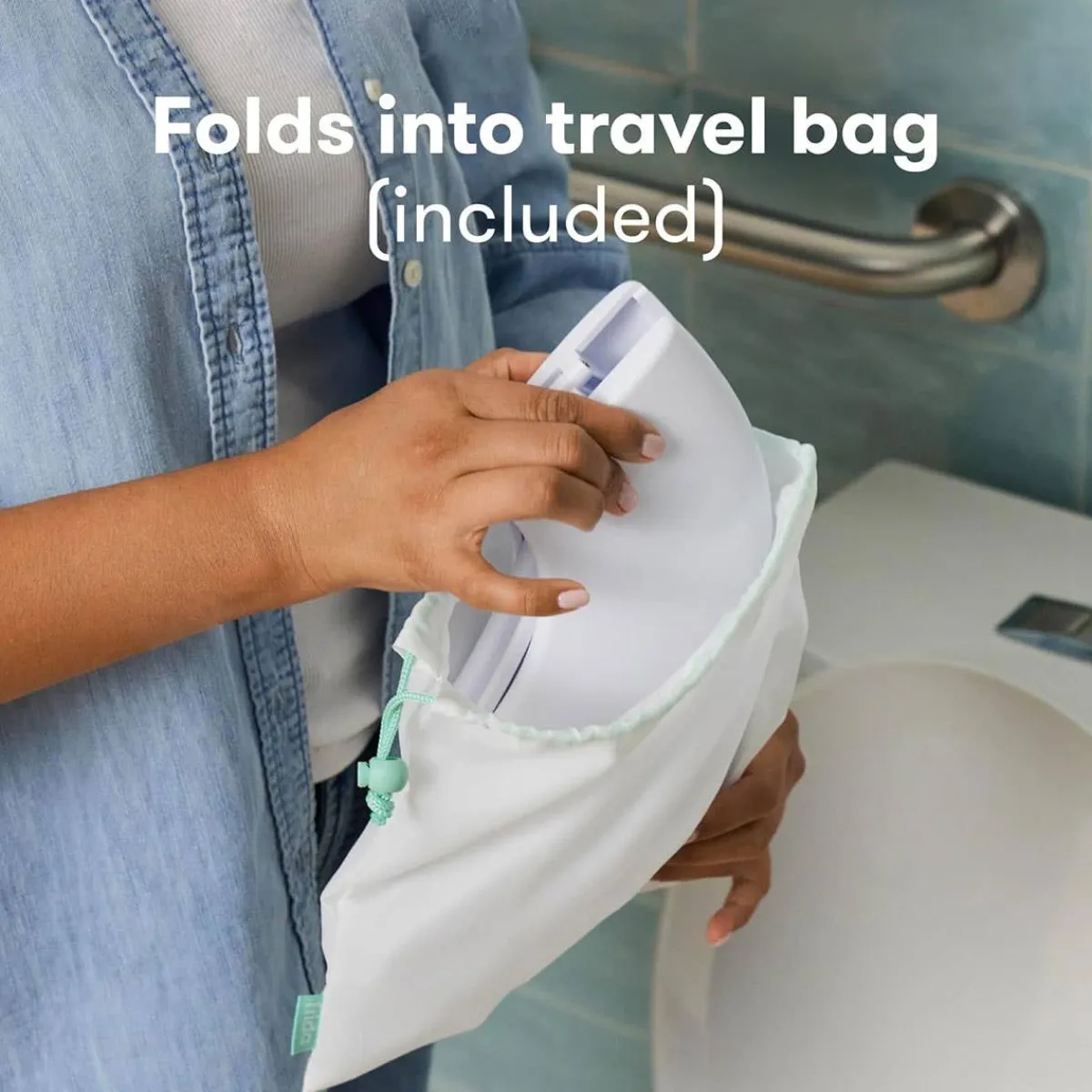 Potties|Travel Bath + Potty-Fridababy Fold-And-Go Potty Seat