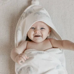 Towels + Cloths-Pehr Follow Me Hooded Towel