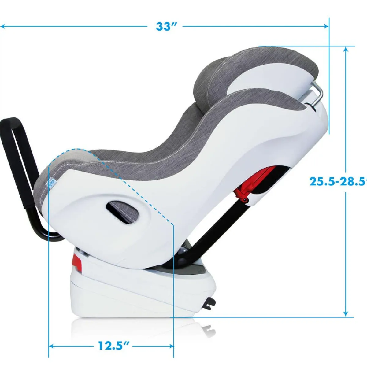 Car Seat Bases|Convertible Car Seats-Clek Foonf Convertible Car Seat - Slate