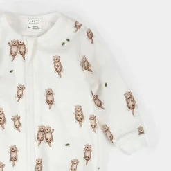 Onesies|Sleepers-Firsts by Petit Lem Footed Sleeper