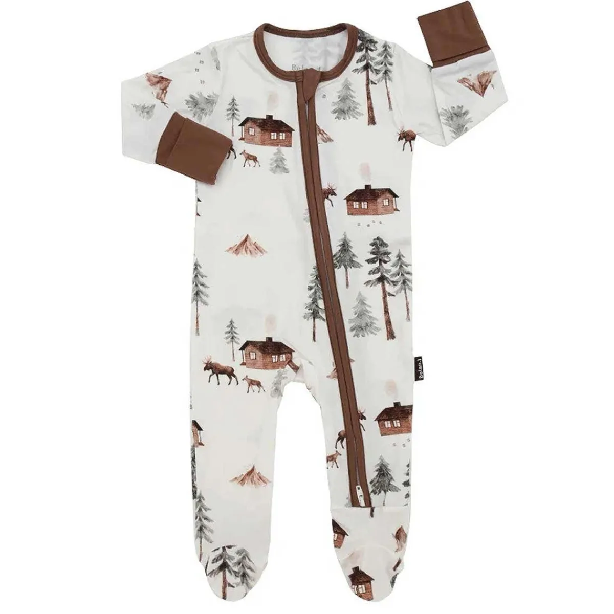 Onesies|Sleepers-Belan.J Footed Zipper Sleeper