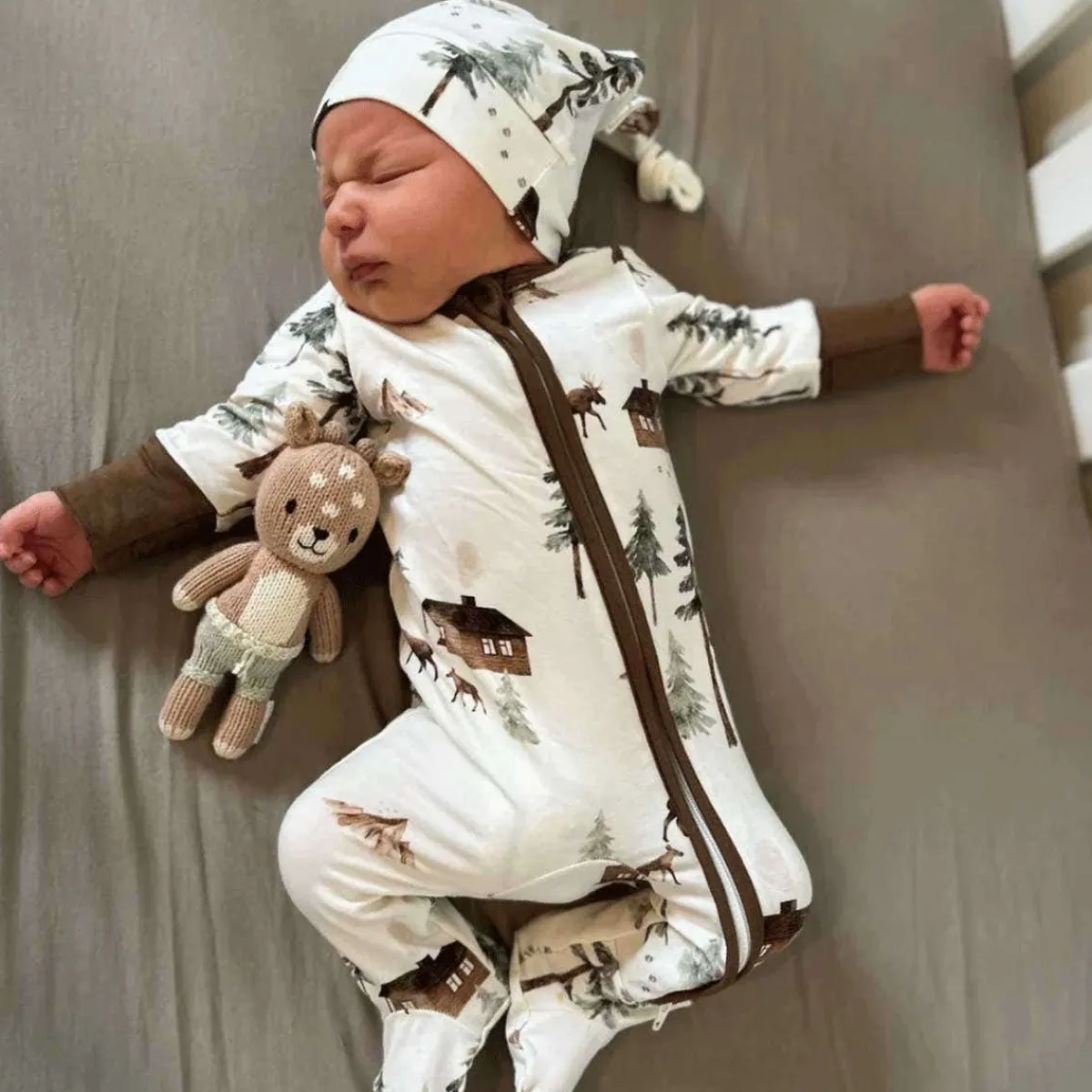 Onesies|Sleepers-Belan.J Footed Zipper Sleeper