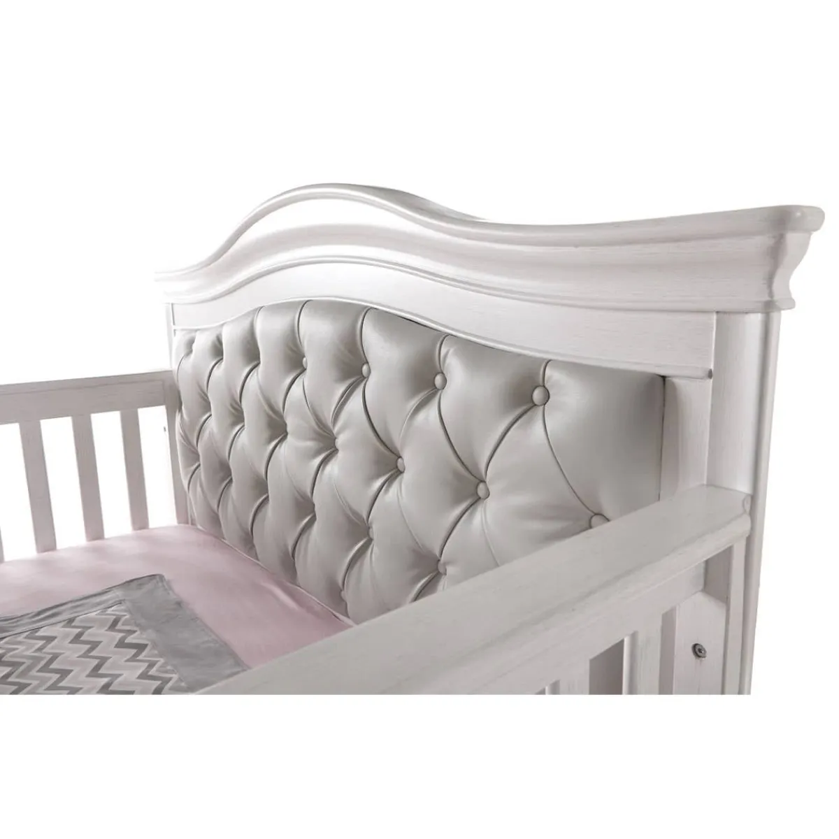 Convertible Cribs-Pali Forever Crib with Vinyl Panel