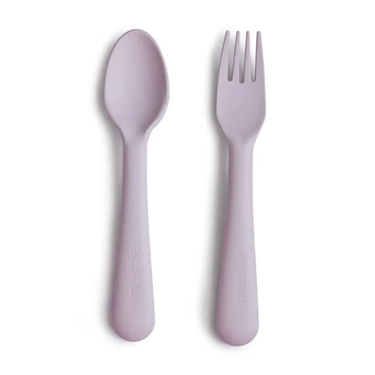 Kids Utensils|Toddler Training Utensils-Mushie Fork & Spoon Set