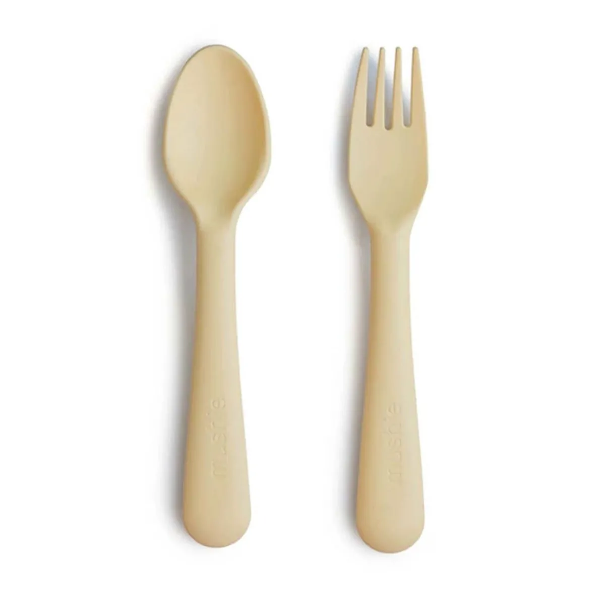 Kids Utensils|Toddler Training Utensils-Mushie Fork & Spoon Set