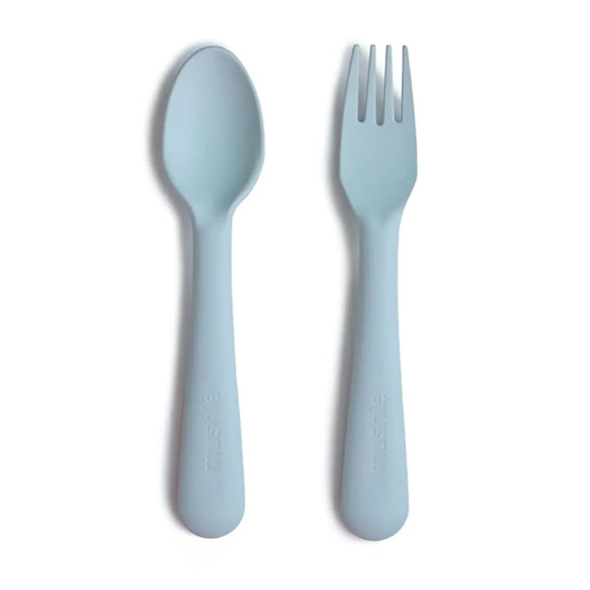 Kids Utensils|Toddler Training Utensils-Mushie Fork & Spoon Set