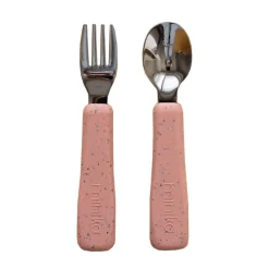 Kids Utensils|Toddler Training Utensils-Minika Fork & Spoon Set