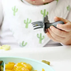 Toddler Training Utensils-Grabease Fork & Spoon Set