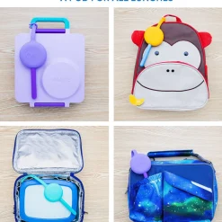Kids Utensils|Toddler Training Utensils-OmieLife Fork, Spoon + Pod Set